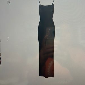 Skims long lounge dress